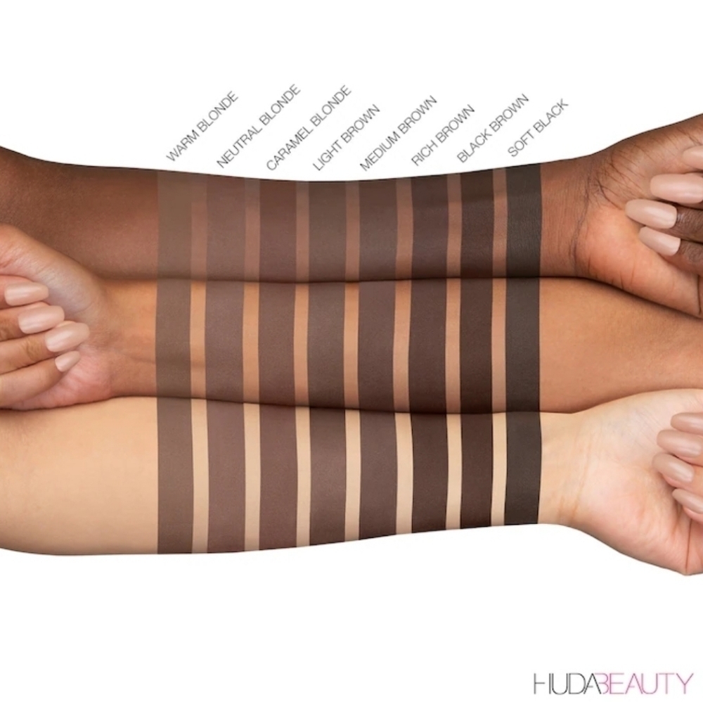 Huda Beauty SOFT BLACK 8 BombBrows Full n Fluffy Fiber Brow Gel | NEW | BOMBBROW - Picture 8 of 14